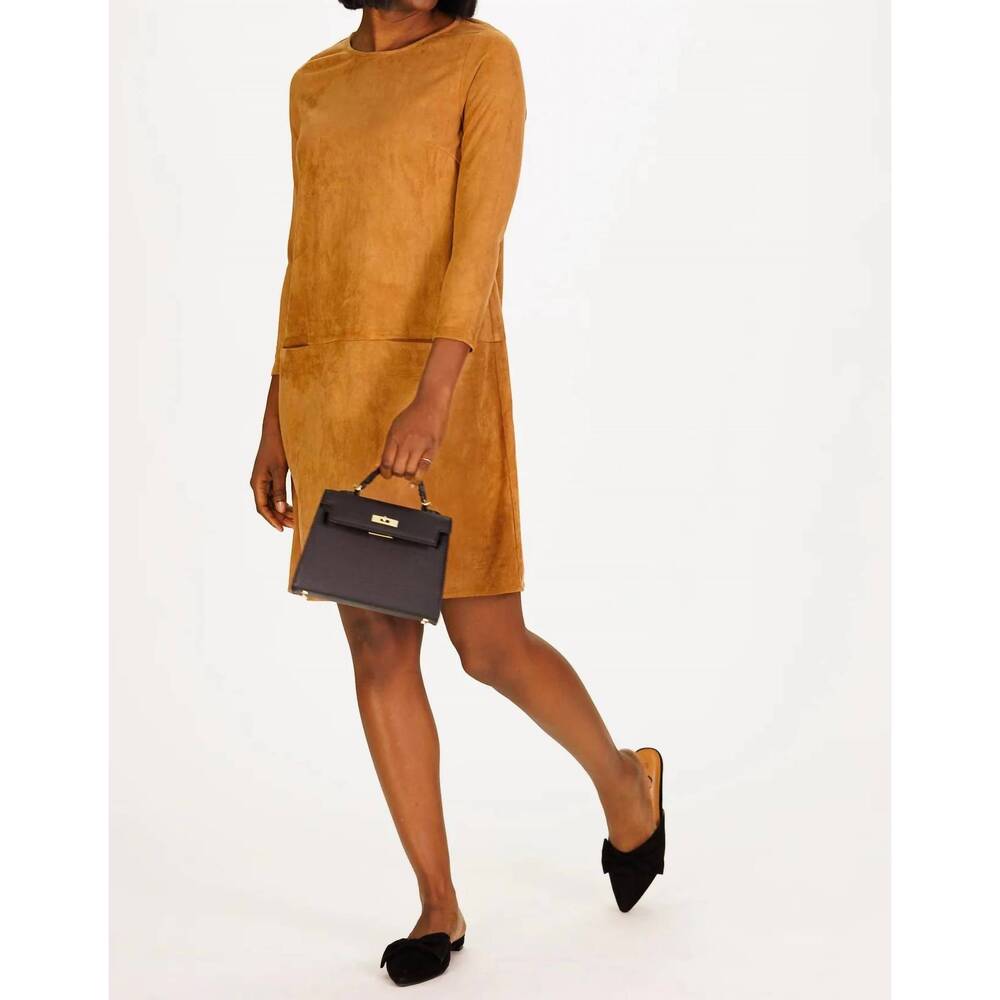 NEW DUFFIELD LANE kristin dress in brown